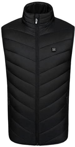 Veste Chauffante Homme Usb, Gilet Chauffant Moto, Doudoune Chauffante Sans Manche Femme, Blouson Chauffant Gilet De Chasse Homme Thermique Vêtements Chauffants électriques Hiver 8/9 Zones Intelligent