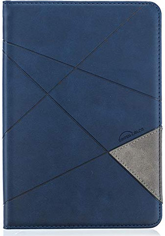 Custodia in pelle per tablet da 8 pollici compatibile con Amazon Fire HD 8 Tablet 2020, custodia magnetica pieghevole con supporto e slot per schede, per uomo/donna, accensione e spegnimento