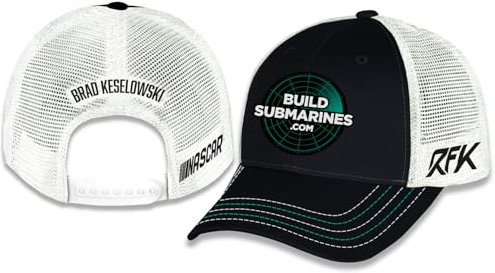 Checkered Flag Sports Brad Keselowski #6 NASCAR 2025 Build U-Boote Sponsor Mesh Snapback Black Hat