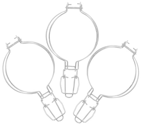 3pcs Stainless Steel Jar Wire Clamp for Glass Can Sealing,Wide Mouth Storage Jars Fasteners for Kitchen and Outdoor Food Preservation Accessories