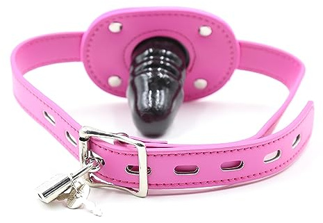 BFLaiCai Dildo Con Serratura Bavaglio 5CM Spina Per Bocca Del Pene Bavaglio Bocca Bavaglio Divaricatore Per Bocca Fetish Bavaglio Per Bocca Bondage Bocca Schiavo Flirtare