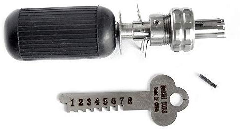 Loboo Idea Juego de ganzúas tubulares avanzadas de acero inoxidable de 10 pines