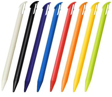 Mcbazel Stylets pour New 3DS XL, Lot de 8 Stylets de Remplacement pour écran Tactile pour NS New 3DS XL (Plusieurs Couleurs)