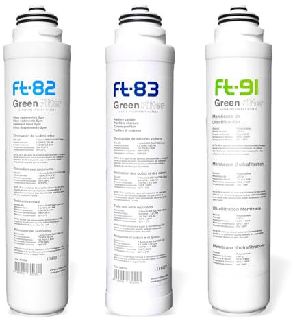 Lot De 3 Cartouches Filtrantes Pour Filtre Sous évier Trio Uf Ft82 - Ft83 Et Ft91