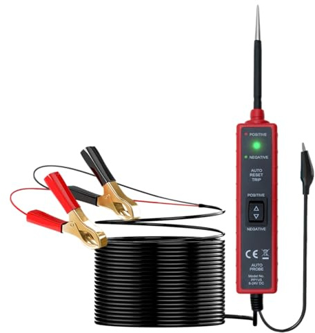 ZKTOOL Power Circuit Probe for Automotive Electrical System Tester DC | Car Circuit Tester 6-24V, Short Circuit and Voltage Tester, Polarity Identify Test Light, Component Activation Tool