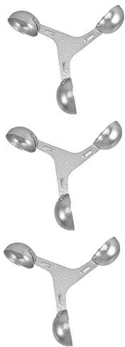 GANAZONO 3st Werkzeug Zur Windmessung Windmesserbecher Aus Metall Windmessung 3-Cup Ersatzbecher Für Den Luftstrom Windgeschwindigkeitsmesser Cup Wind Tasse Sensor Aluminiumlegierung