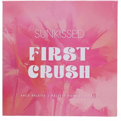 Sunkissed First Crush Face Palette mit Bronzer, Blusher, Highlighter, Kontur, zur Perfektionierung des Teints.