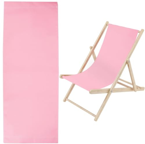 GORGECRAFT 1 st ersättningsduk för strandbälte, 435 x 1165 mm, stol, oxfordtyg, rosa, stol, tyg, liggande sling, gräsmatta, hopfällbar, loungestol, tyg för solbad, trädgård, innergård, strand,