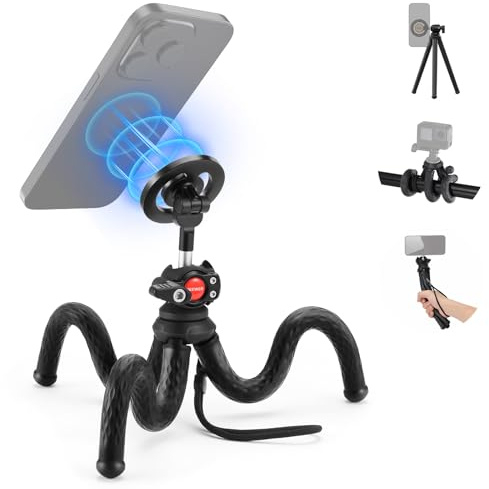 NEEWER Magnetic Flex Phone Tripod Compatible with MagSafe iPhone Android