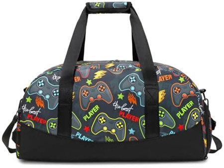 Lmwzh Kinder Sporttasche Reisetasche mitSchuhfach Turnbeutel wasserdichte Schwimmtasche (Spiel