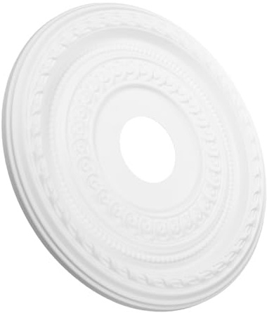 SEWOART Medallón De Techo Para Lámpara De Araña 41 Cm Material Pu Resistente Fácil Instalación Decoración Para Hogar Oficina y Comercio