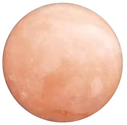 Beavorty Jabón De Sal Natural Bola De Masaje Cristalina 1 Unidad Exfoliante Para Spa y Baño Relajante Piel Suave Color Naranja