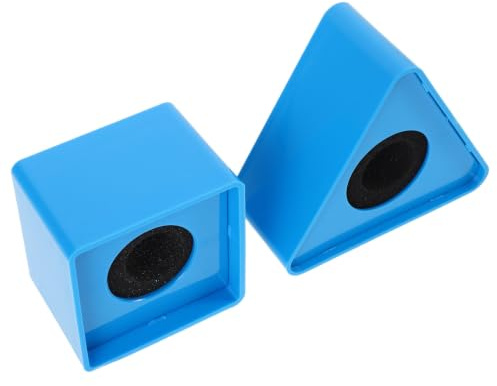 LABRIMP Mic Flag Station Quick Setup and Removal with Abs and Sponge Material 2pcs Triangular and Square High Visibility Microphone Logo Holder for Interview and Conference for News