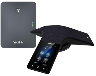 YEALINK CP935W-Base Wireless IP Conference Phone, DECT, 1 x CP935W, 1x W70B, 4' Multi-Touch Screen, Pairing with Bluetooth, Switching DECT/WIFI