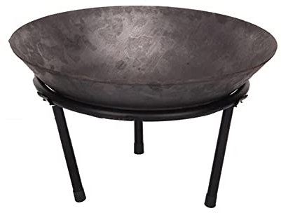 WANWEN Brasero d'extérieur Grand brasero en Fonte Foyer d'extérieur pour Jardin, terrasse, Camping, feu de Camp, Barbecue, foyers et Bols (Color : Black, Size : 50x20.5cm) Little Surprise