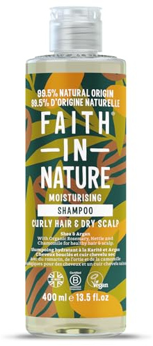 Faith In Nature Natural Shea and Argan Oil Shampoo, Nourishing, Vegan and Free from Animal Testing, No SLS or Parabens, for Dry and Very Dry Hair, 400 ml
