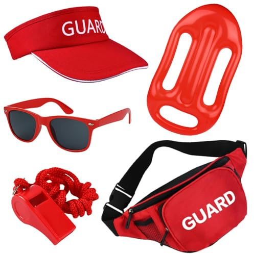 Matiniy 3 Pcs Guard Costume Set Include Guard Hat Sunglasses for Men Women Party Dress Up(Visor)