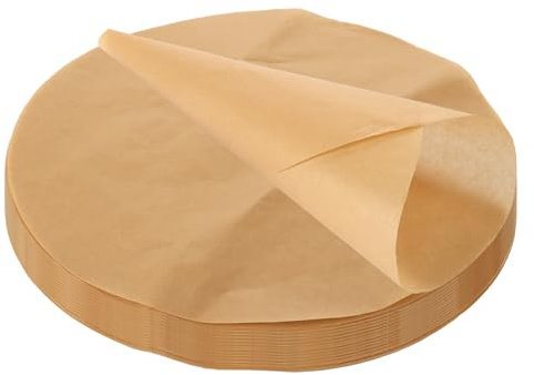 JMIATRY Lot de 200 Papier Cuisson 30cm, Papier Sulfurisé Rond, Parchemin résistant à la chaleur, papier cuisson reutilisable pour gâteaux, barbecue, pâtisserie, hamburgers, desserts