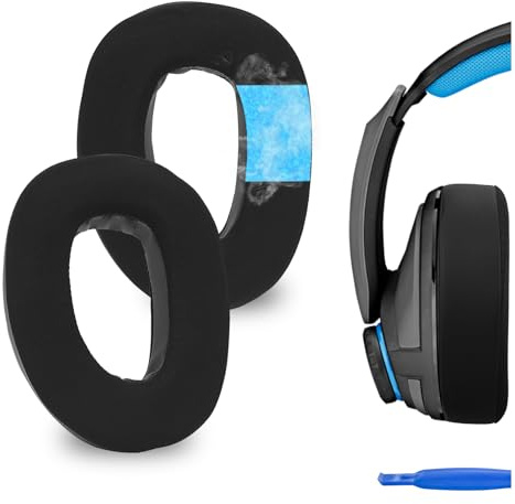 Geekria Ersatz-Ohrpolster für Sennheiser GSP 300, GSP 301, GSP 302, GSP 303, GSP 350, GSP 370, Ohrpolster, Headset-Ohrpolster, Reparaturteile (schwarz)