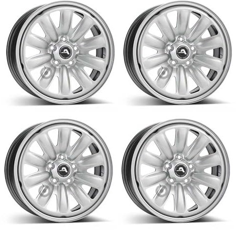4x Alcar Llantas de acero 4-130004 6.5Jx16 ET41 5x112 compatible con Skoda Superb