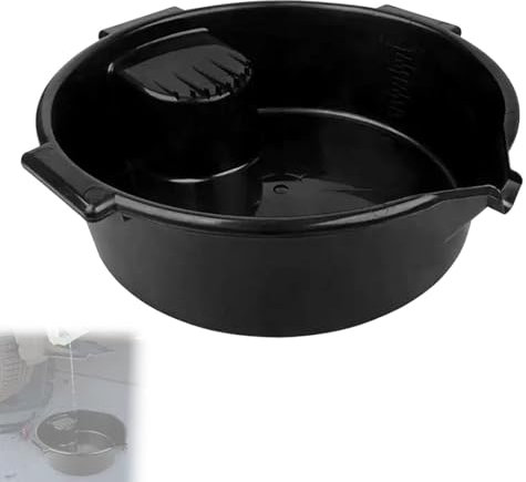 LXRHLIKG Vasca in Plastica, Tanica Cambio Olio per Sottoscocca con Tre Maniglie, Vaschetta Multiuso in Polipropilene Ingegnerizzato per Auto e Moto, 6 L