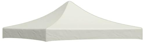 Mokuyary Bâche de rechange pour pavillon de jardin, couverture de rechange pour toit de pavillon ancien toit de tonnelle pour célébrations 3 x 3 m Crème