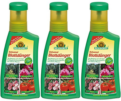 3 x 250 ml Neudorff balsamol – Fertilizante para hojas (