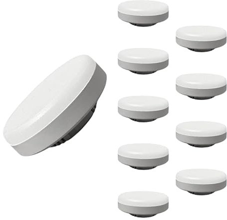 Bombilla LED GX53 de 7 W (paquete de 10), color blanco cálido 2300 K, 3500 K, SILAMP