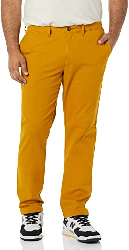 Amazon Essentials Men's Skinny-fit Casual Stretch Khaki Pant Pants, -Nutmeg, 33W x 30L