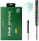 CUESOUL Green GEM Stone 21g Stahlspitze 90% Tungsten Dart Set mit Uniformity Titanium Coated und Gradient Color ROST Flights