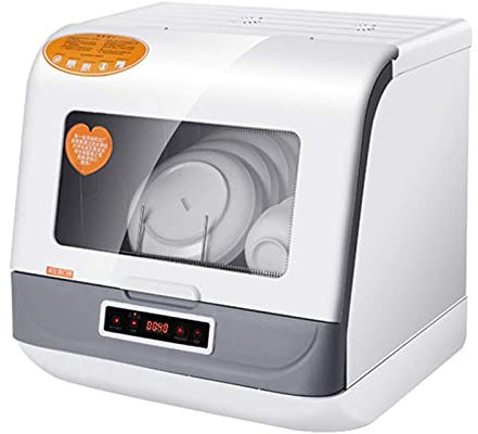 Mini Lavavajillas, Mini Lavavajillas De Mesa Lavavajillas Compacto Portátil Toque El Botón 360 Grados Y Rocíe 75 ℃ Steri De Alta Temperatura