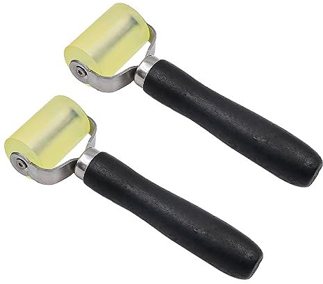 Tiardey, 2 uds., Rodillo de presión, Rodillo de Silicona, Herramienta de Rodillo de presión para Cinta de Borde y para soldar Lonas de PVC