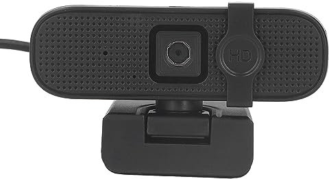 4K Webcam, 4K HD Autofocus Web Camera with Cover and Dual Noise Reduction Microphone, USB PC Computer Webcam, Plug and Play, for Gaming Video Recording