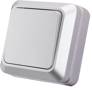 Interrupteur va et vient,interrupteur mural Argent 1 voie,interrupteur mécanique mural 86 mm, interrupteur standard 10 Amp, 250 V