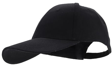 HEALLILY Casquette de baseball respirante pour homme et femme - Chapeau de soleil de sécurité pour le travail en plein air - Design ventilé pour une utilisation mécanique industrielle - Noir élégant