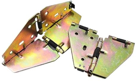 2 pezzi Cerniera pieghevole for tavolo da pranzo Cerniere a farfalla for tavolo rotondo pieghevole Cerniera a croce Accessori for ferramenta for mobili Risparmia spazio(Big)