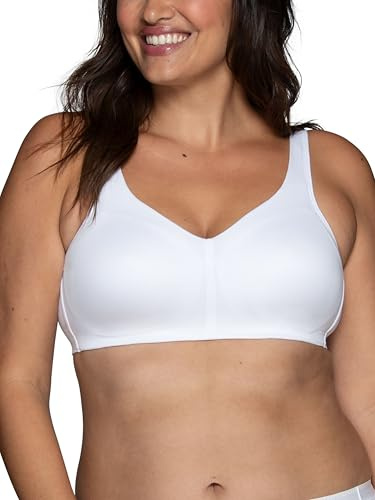 Vanity Fair Women's Beyond Comfort Simple Sizing Wireless Bra, Flexes to Fit Your Individual Shape, Sizes S-3XL, Star White, X-Large