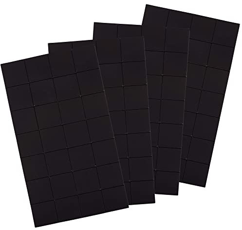 WINTEX Feuilles Magnétiques Aimantées - 4x28 Carreaux par Feuille Magnetique Adhésive Aimantée - Carré Magnétique Auto-Adhésif - Plaque Aimantee autocollante