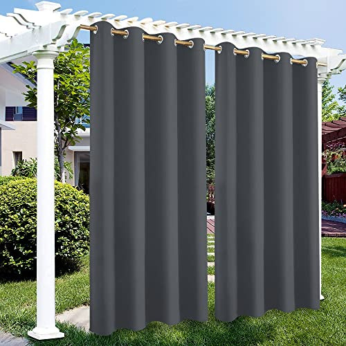 HBLIGHT Rideau Imperméable Extérieur，Fait sur Mesure Rideau pour Pergola,Isolation Thermique, Coupe-Vent Rideaux occultants Convient pour Les Jardins, Pavillons,Terrasse-1 pièce，24 Couleurs