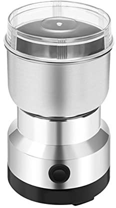 HUIOP Fraiseuse électrique polyvalente en acier inoxydable pour broyeur de grains de café pour graines, épices, herbes, noix,Moulin à café en grains