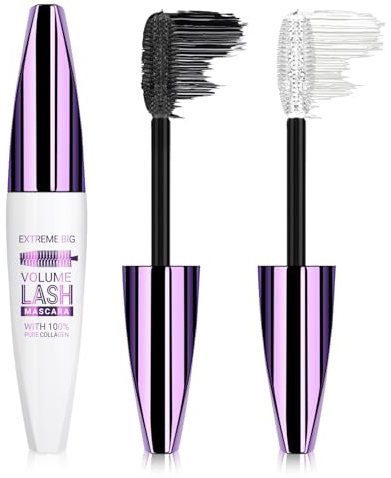 KYDA 5D Wimpern Mascara, Wasserfeste Wimperntusche für Länge und Volumen, bezaubernde Wimpern, nicht verschmierende Wimpern Mascara für Augen Makeup
