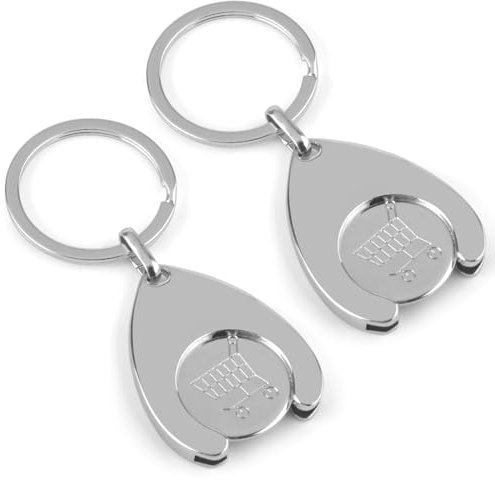 TNSLAND 2 Stück Einkaufswagen-Token, Auto-Schlüsselanhänger, Einkaufswagen, Einkaufswagen-Schlüsselanhänger, Schlüsselanhänger, Einkaufswagen-Schlüsselanhänger