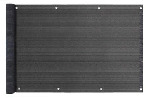 QLS balkongskydd 100 x 700 cm insynsskydd 97 % UV-skydd väderbeständig antracit