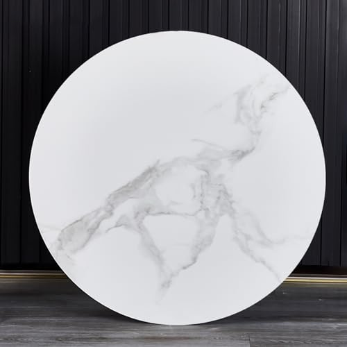 BiSaXieTa Snurrbar mattallrik Lazy Susan, Stenplatta Marmor Textur Roterande Middagstallrik, inte lätt att välta, diameter 60 cm/70 cm/80 cm/90 cm/100 cm (vitgrå, 70 cm