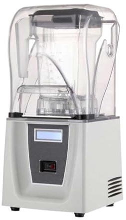 Licuadora Comercial De Alto Rendimiento, Aislamiento Acústico, 1800 W, Batidora Alimentos 2 L, Resistente, Sin BPA, Silenciosa, For Batidos Potente Procesos Esfuerzo Ingredientes(WHITE)