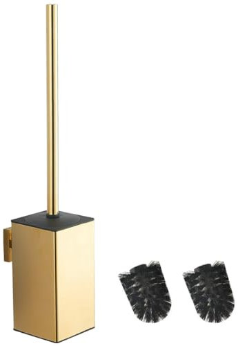 BGL 304 Stainless Steel Wall Mounted Gold Toilet Brush Holder (gold)