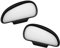 Opaltool 2pcs Miroir D'angle Mort Pour Rétroviseur, Miroir D'angle Mort de Voiture De Grand Angle, 360 Degrés Miroir Auxiliaire de Voiture for Car Truck SUV RV Van (Noir)