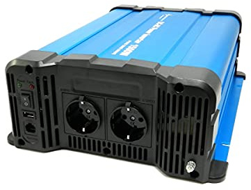 SOLARTRONICS FS1500DR Spannungswandler 24V 230V 1500 Watt - Reiner Sinus Wechselrichter 24V auf 230V für Wohnwagen & Wohnmobil - 3000W Spitzenleistung - mit Schuko & USB Anschluss