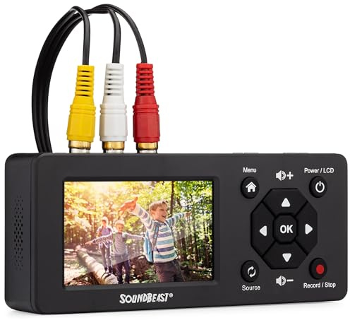 SoundBeast Video Capture Box 2.0 - Grabar vídeo y Audio de VCR, VHS, AV, RCA, S-Video, Hi8, videocámara, DVD, Reproductores de Cinta de Cassette, estéreos, Tocadiscos