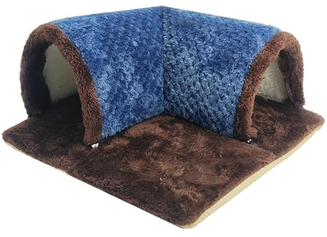 Sharplace de Cochon d'Inde, Tunnel de Hamster, Accessoires pour Petits Animaux, Tubes de, Maison pour écureuil, Hamster, Chinchilla, Bleu